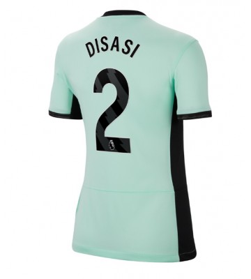 Chelsea Axel Disasi #2 Tredje trøje Dame 2023-24 Kort ærmer